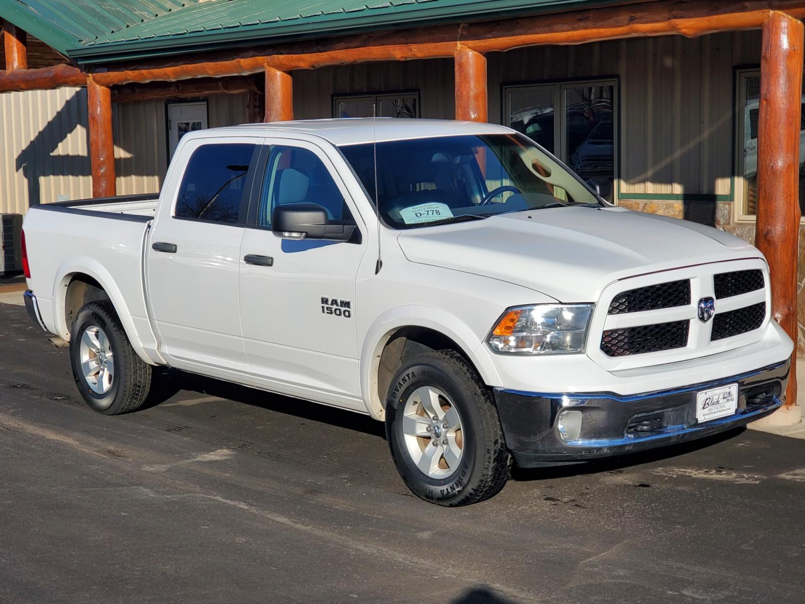2016 White Ram 1500 Outdoorsman (1C6RR7LG3GS) with an 3.6L V-6 24 Valve VVT engine, 8-Speed Automatic transmission, located at 1600 E Hwy 44, Rapid City, SD, 57703, (605) 716-7878, 44.070232, -103.171410 - Photo #0